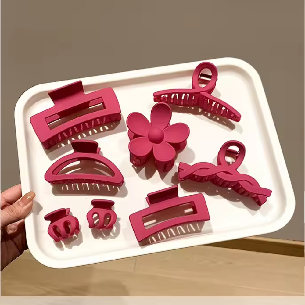 7 Kappaleen Hiussolkipaketti